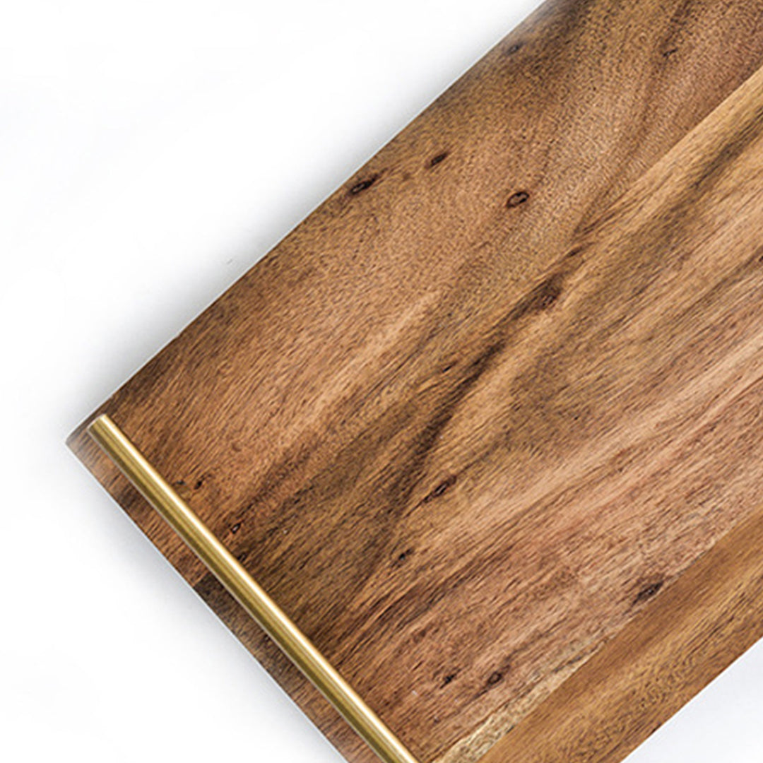 SOGA 30cm Brown Rectangle Wooden Acacia Food Serving Tray Charcuterie Board  Centerpiece Home Decor
