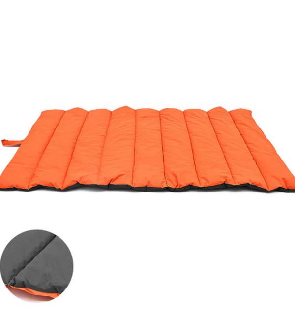 PetMatGrey (SOGA Grey Camping Pet Mat Waterproof Foldable Sleeping Mattress with Storage Bag)