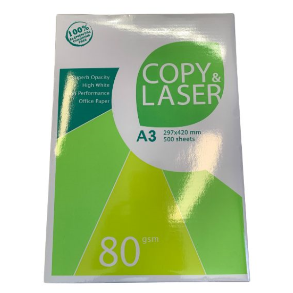 7122368 (Copy & Laser Copy Paper A3 80gsm White Ream of 500pcs)