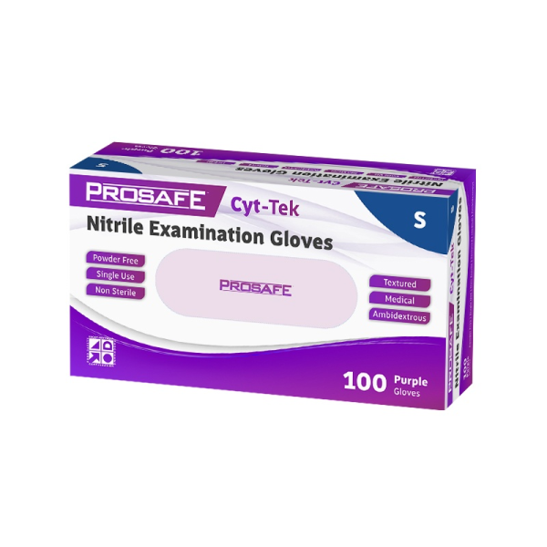 S-CYTTEK-PF-BX (ProSafe Nitrile Gloves Purple Powder Free (EXP 01/2025) Small 1000pcs)