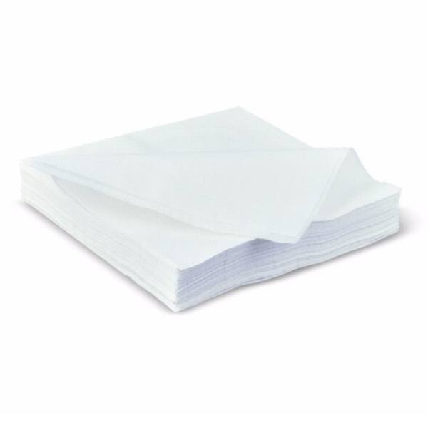 N1LW-F (Alfresco 1 Ply 1/4 Fold White Luncheon Napkin)